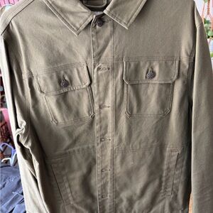 Men's Military Style Field Jacket in Olive